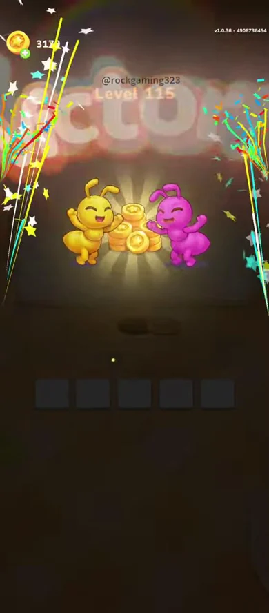 Cleared board or victory screen at the end of the credited Level 115 recording