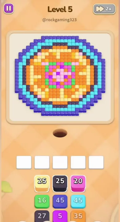 Starting board of Colony Flow Level 5